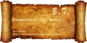 Baumstark Tímea névjegykártya