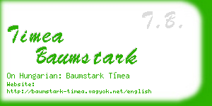 timea baumstark business card
